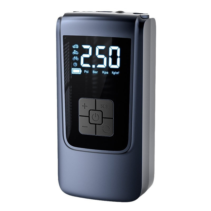 Vehicle-mounted smart air pump, wireless dual power supply, digital display air pump, tire inflator, portable digital display air pump