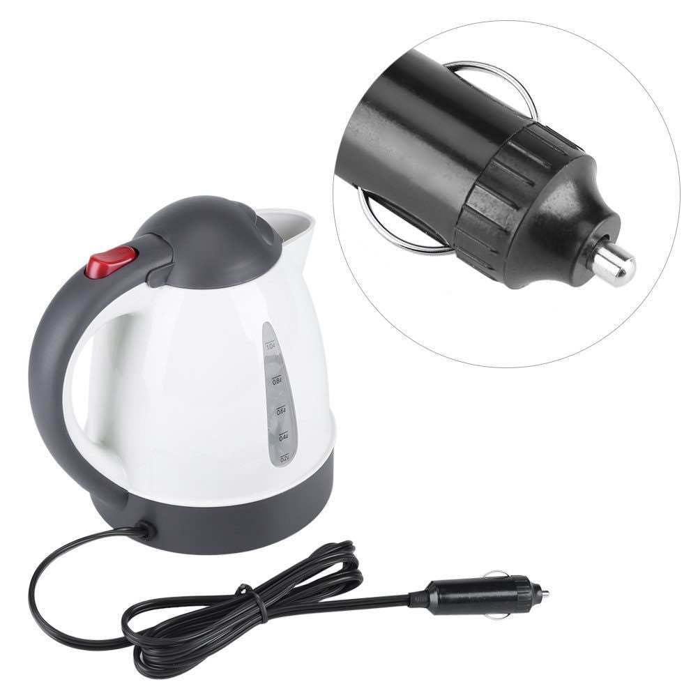 Large capacity 1000ml car kettle, multi-functional water kettle, RV hot water kettle, car travel kettle
