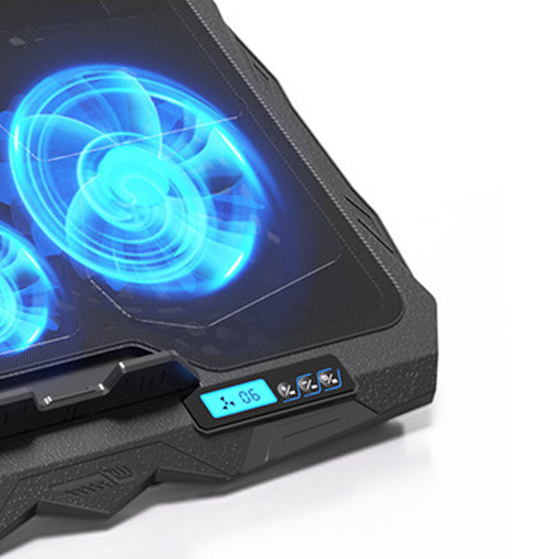 Laptop cooler for ultra-thin notebooks ¨C four fans with adjustable speed for effective cooling