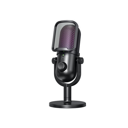 Condenser microphone for computer live streaming recording ¨C USB-powered voice noise reduction