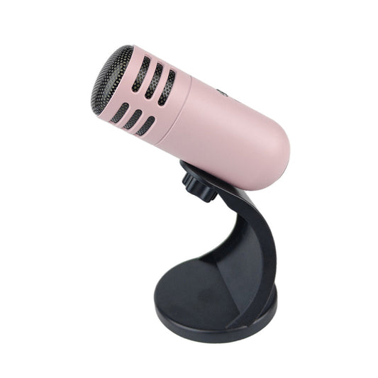 Condenser microphone for USB-connected computer recording in video conferences