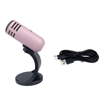 Condenser microphone for USB-connected computer recording in video conferences