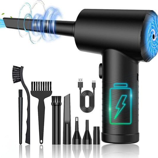 High-power handheld vacuum cleaner for computer keyboards, with charging capability