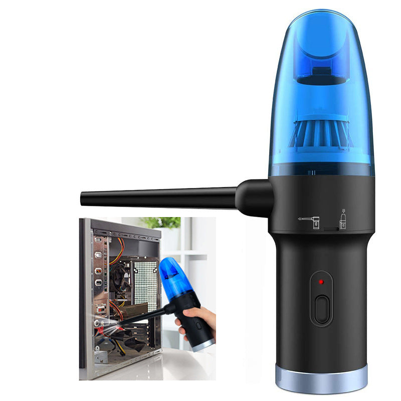 Rechargeable handheld mini-computer keyboard cleaner and dust extractor