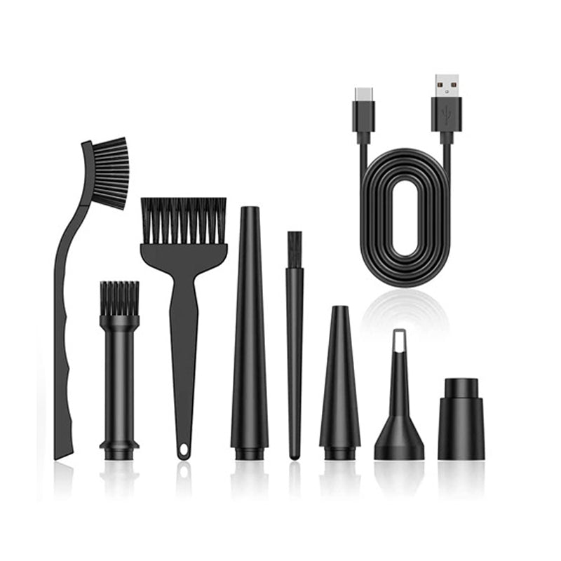 Portable wireless cleaning computer chassis, keyboard, and computer vacuum cleaner