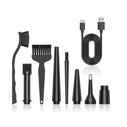 Portable wireless cleaning computer chassis, keyboard, and computer vacuum cleaner