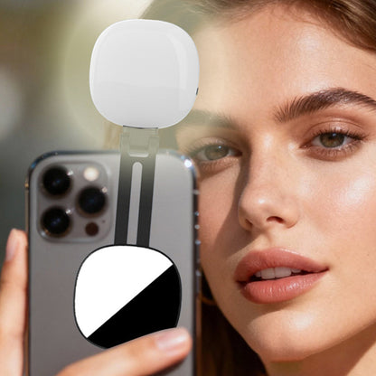 Portable charging smartphone with selfie function and magnetic attachment for supplementary lighting