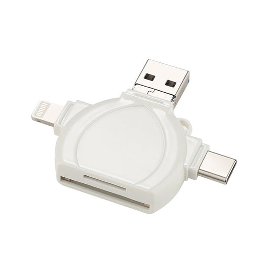 Computer card reader with four-in-one multifunctional capabilities