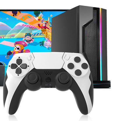 Wireless Bluetooth controller with 6-axis gyroscope and motion-sensing capabilities for computer gaming