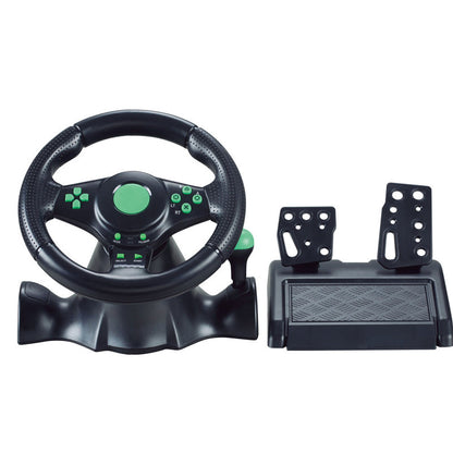 Simulated driving game steering wheel for manual transmission car racing ¨C includes clutch operation and 270-degree turns