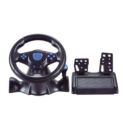 Game steering wheel with USB connection for computer-controlled vibration