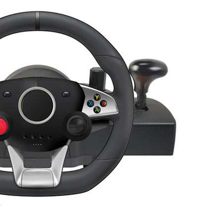 Simulated driving game steering wheel for manual transmission car racing ¨C includes clutch operation and 270-degree turns