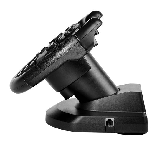 All-in-one racing steering wheel with vibrating features, suitable for gaming use