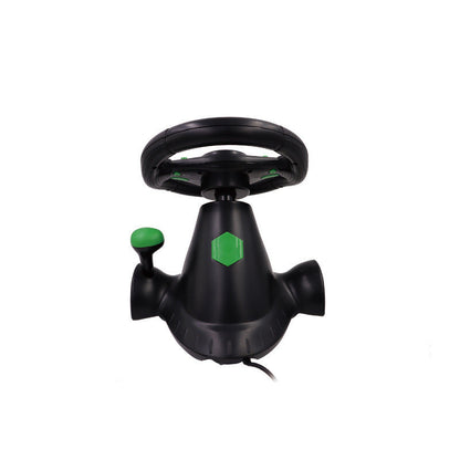 Computer-controlled steering wheel for racing games