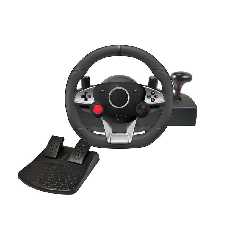 Simulated driving game steering wheel for manual transmission car racing with 270-degree turns