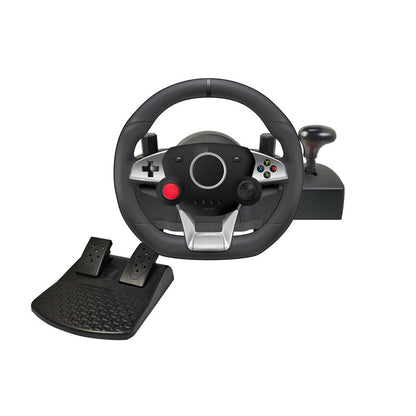Simulated driving game steering wheel for manual transmission car racing with 270-degree turns