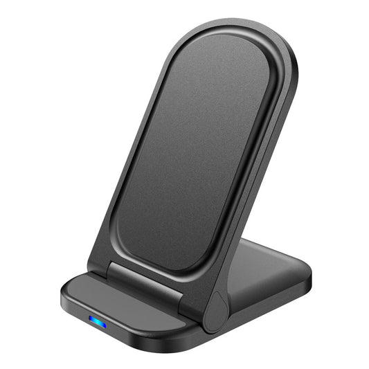 15W fast-charging desktop charger for mobile phones ¨C a vertical, foldable, wireless charger