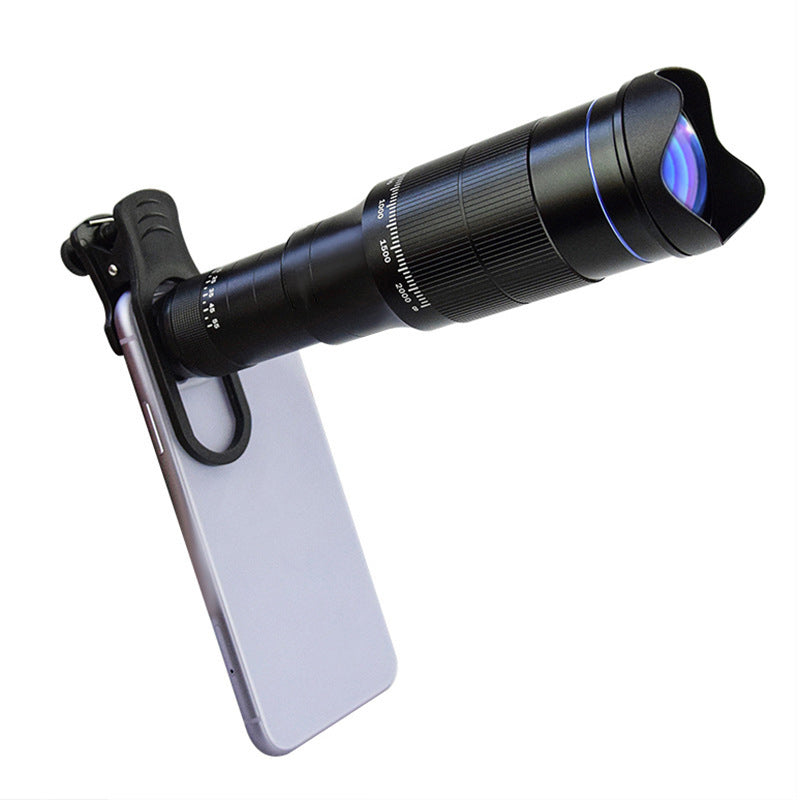 Amazing 40x zoomable high-power lens for high-definition video recording on mobile phones