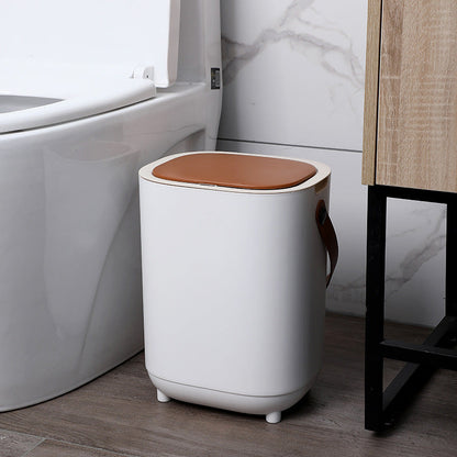 Smart sensor trash can for toilet, living room, bedroom, creative design, automatic, electric, a must-have for daily use.