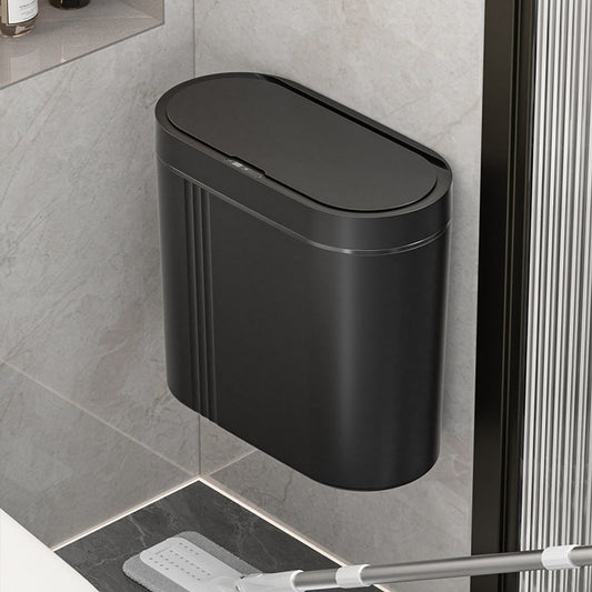 Smart sensor trash can, wall-mounted, large capacity, thickened electric narrow-gauge storage bin for home use, bathroom, toilet, and living room.
