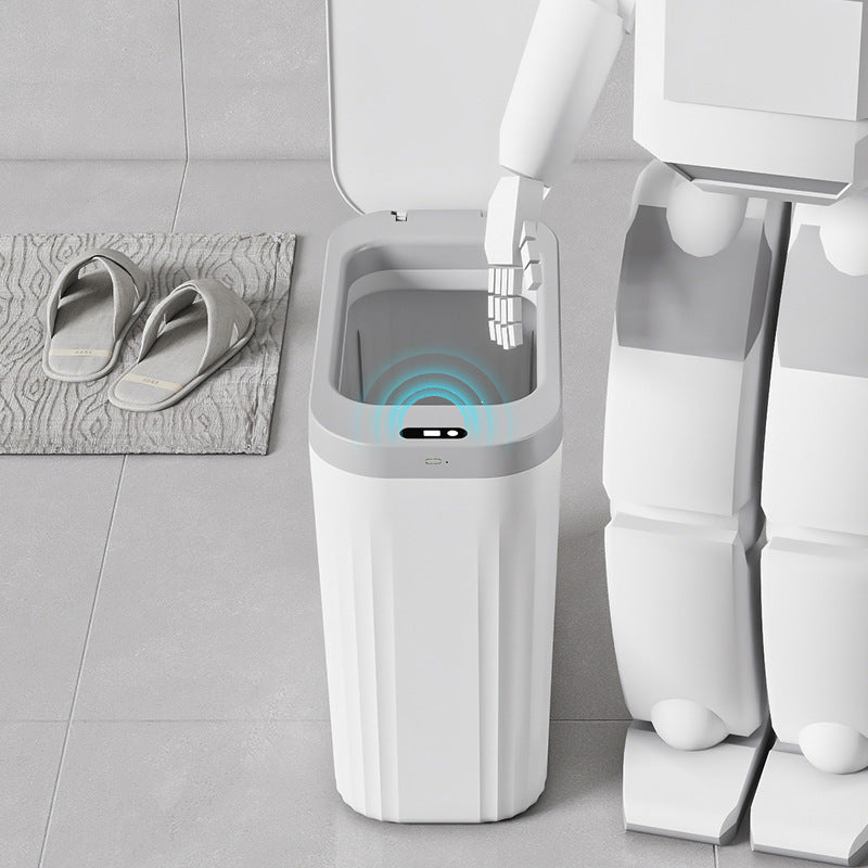 New large-capacity smart living room sensor trash can for home use in bathrooms, kitchens, and toilets.