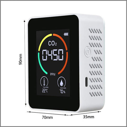 CO2 detector, three-in-one CO2 concentration, temperature and humidity detector