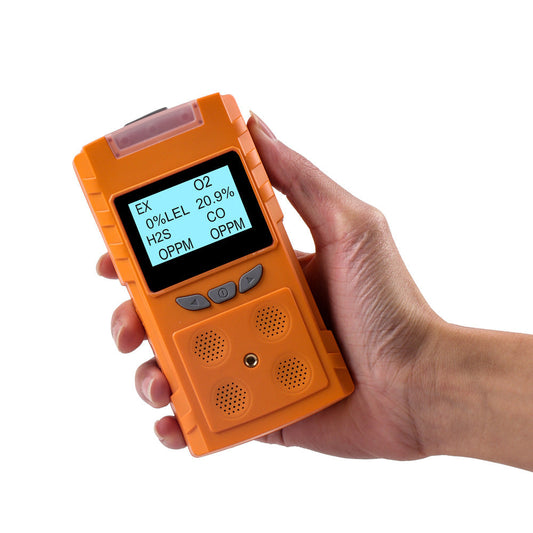 Four-in-one Detector for Toxic, Harmful, and Combustible Gases, Oxygen Monoxide, Hydrogen Sulfide, and Carbon Dioxide