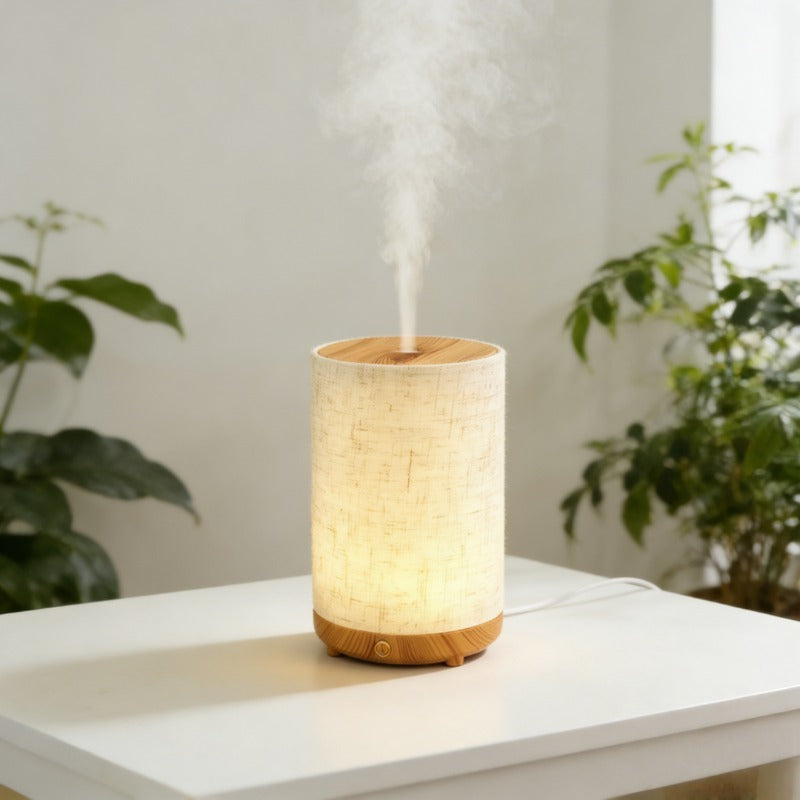 Ultrasonic essential oil diffuser humidifier Nordic Southeast Asian pastoral minimalist fabric bedroom