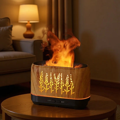 Luxury USB Flame Effect LED Aroma Diffuser Humidifier