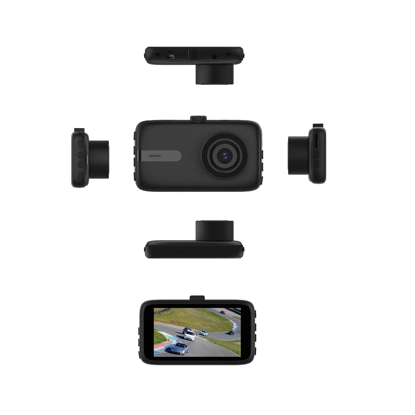 New 3-inch HD dashcam with front 2K and rear 1080P dual recording.