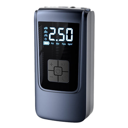 Vehicle-mounted smart air pump, wireless dual power supply, digital display air pump, tire inflator, portable digital display air pump
