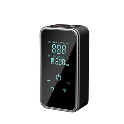 Wireless small portable car tire inflator, smart electric air pump