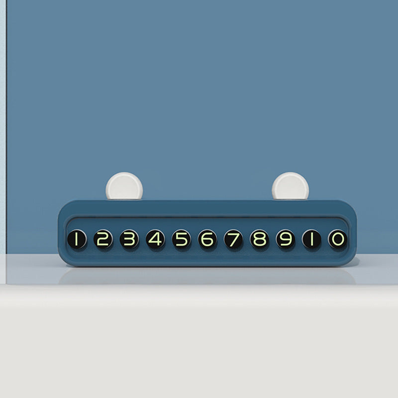 Cute car temporary parking sign, creative cartoon car moving number plate, mobile phone number, car moving phone number plate