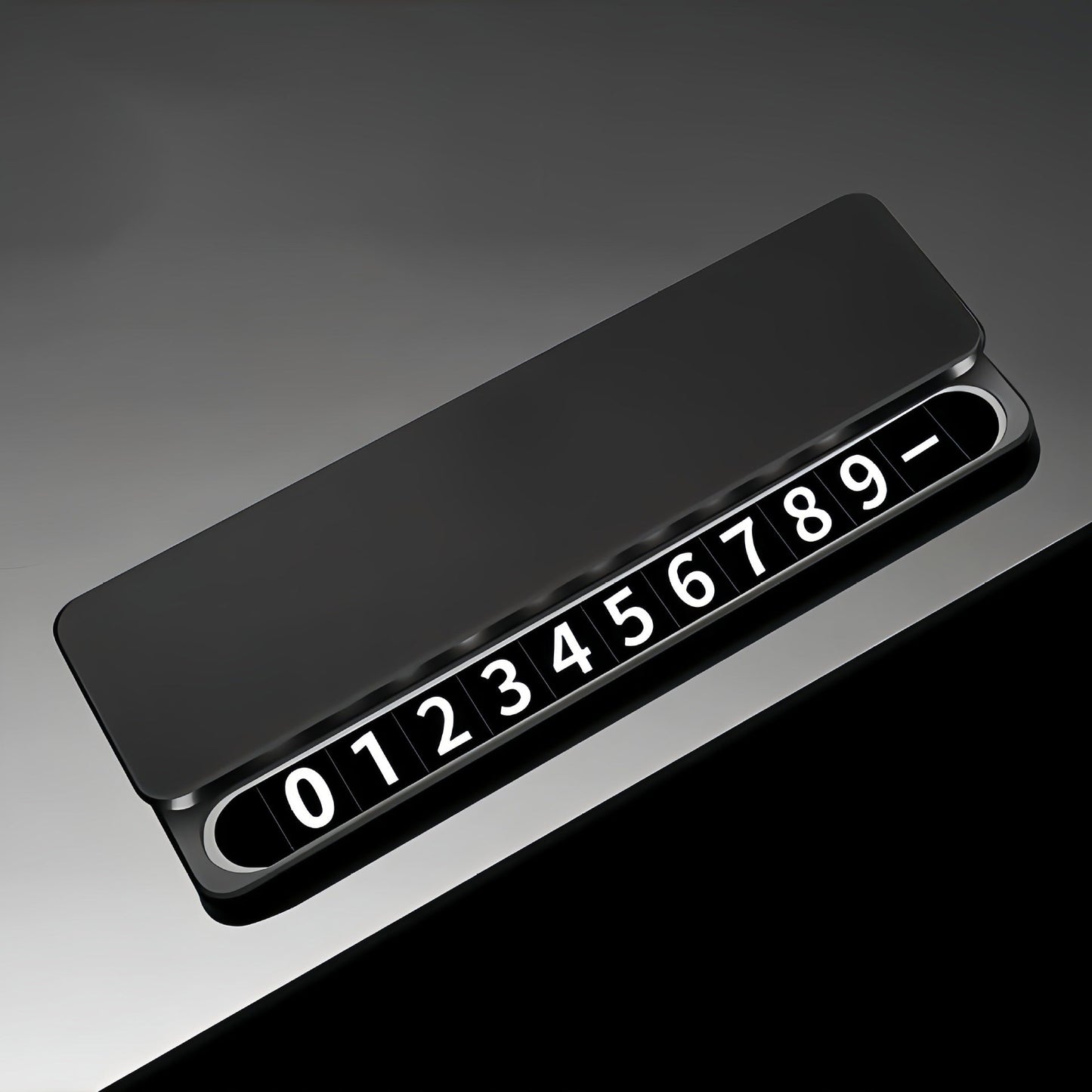 High-end car temporary parking sign, concealed metal parking number plate, durable alloy luminous plate